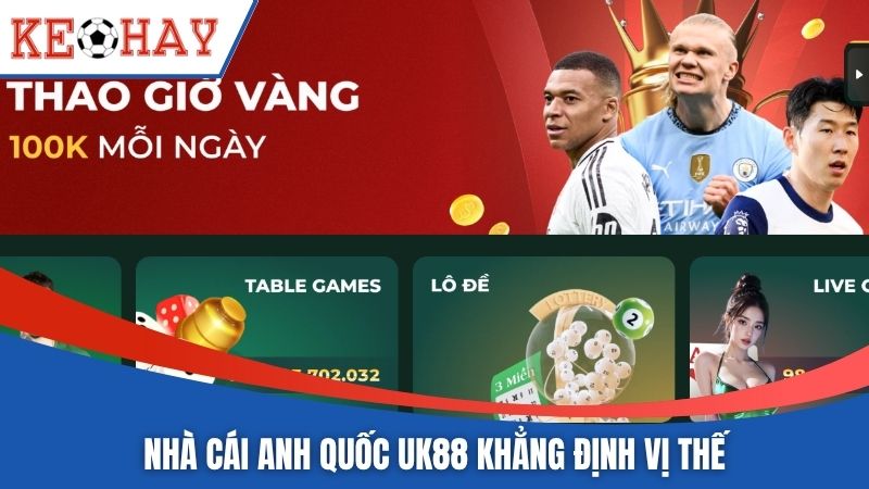 Nhà cái Anh Quốc UK88 khẳng định vị thế